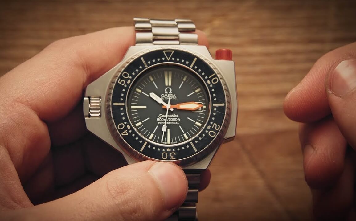 Omega Ploprof 1200M 227.90.55.21.04.001 left handed imitation watches