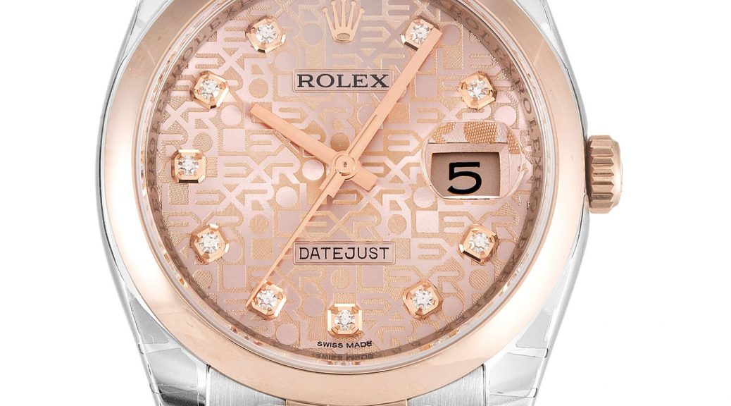 Replica Rolex Datejust 116201 36mm Rose Gold Dial-1